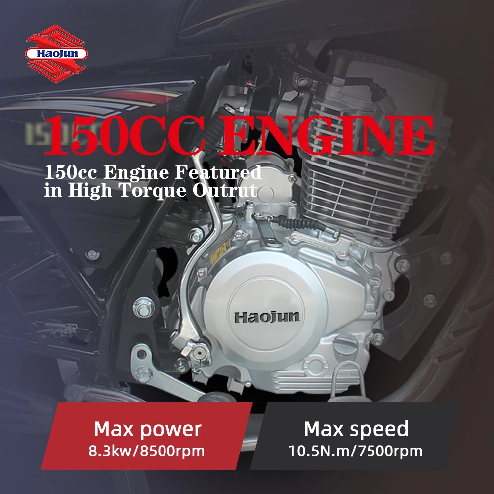 Haojun Sale High Quality 125cc150cc Motorcycles Products  Gas Fuel Systems Chinese Motorcycles moto