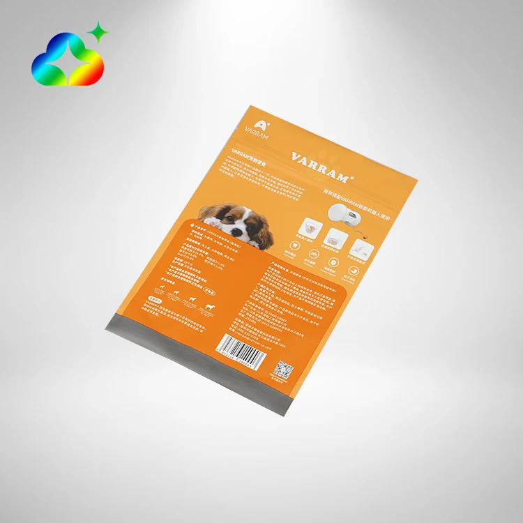 Custom Printing Resealable Mylar Bag Stand Up Ziplcok Plastic Pet Dog Cat Treats Food Packaging Pouch With Logo