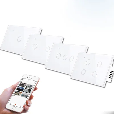 Tuya Smart 1/2/3 key scene switch, push button switch, wireless mobile phone remote control