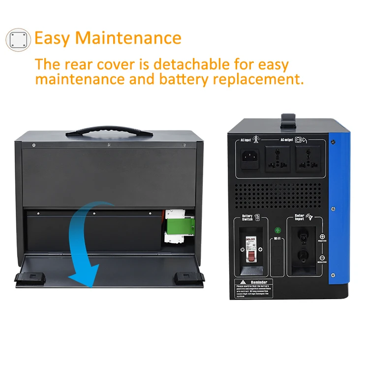 Anern solar ups power station 600w pure shine wave inverter solar ups home system