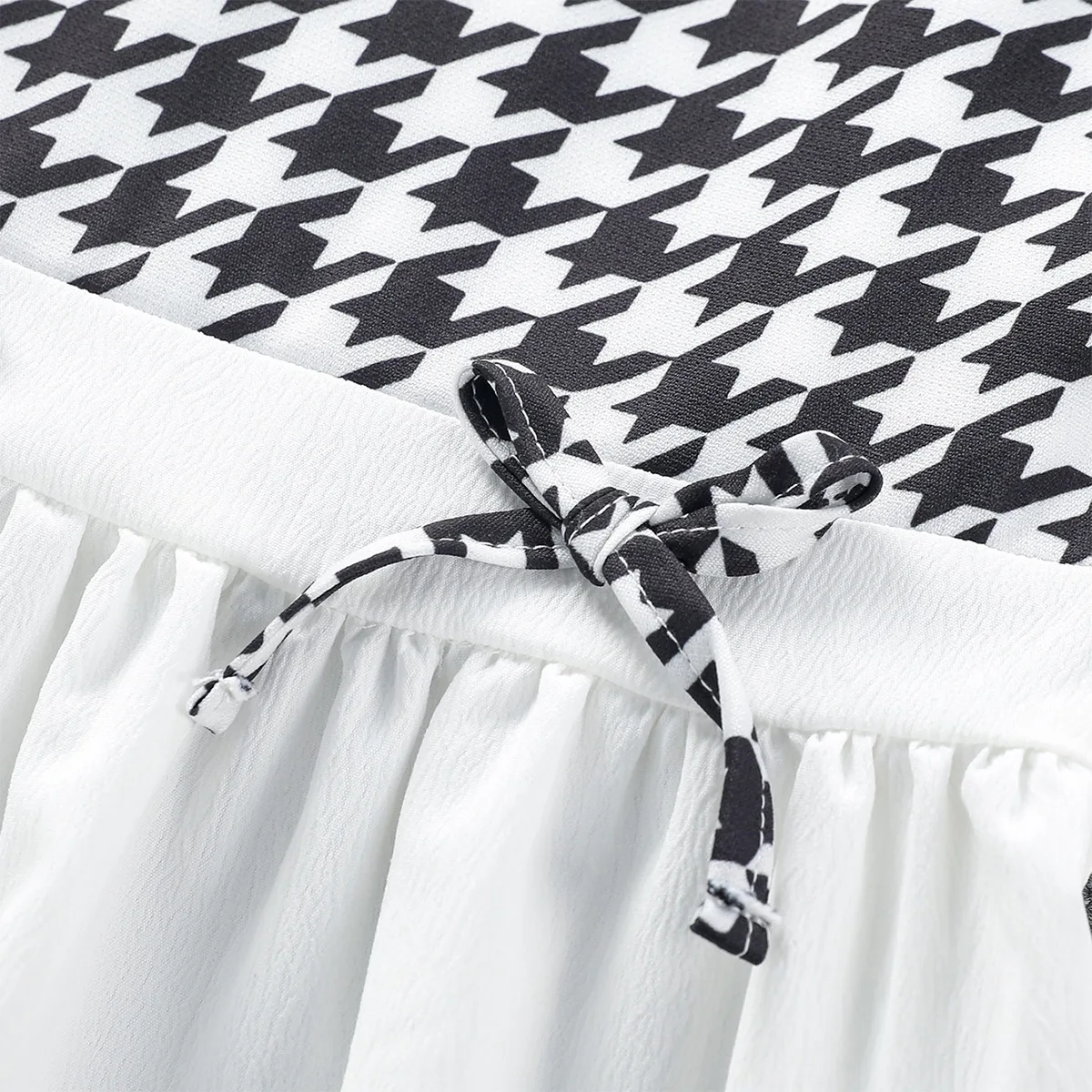 8-12 age Children Pullover 2024 Spring Houndstooth Girl T-shirt Children Clothing for kids girls shirt casual long sleeve blouse