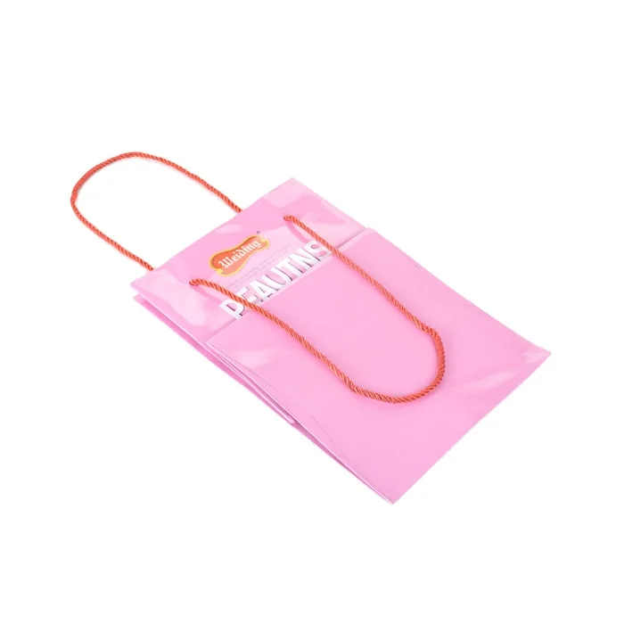 
Pink color Snoopy Cartoon containing Cookies paper hand bag for little girls 