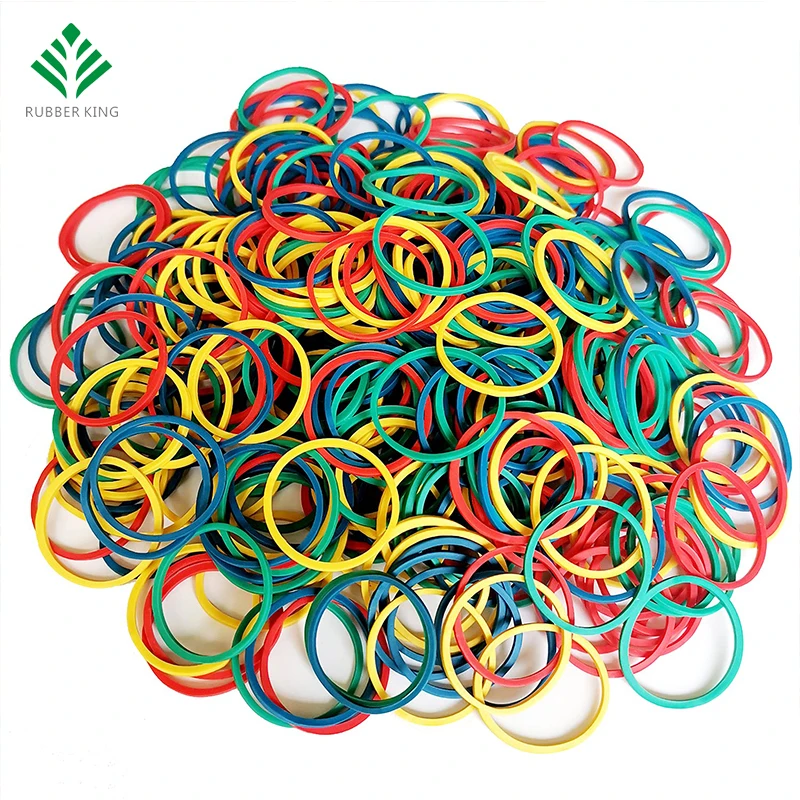 Natural Educational material household DIY ring office supplies Hot sales Color Rain bow loom rubber band