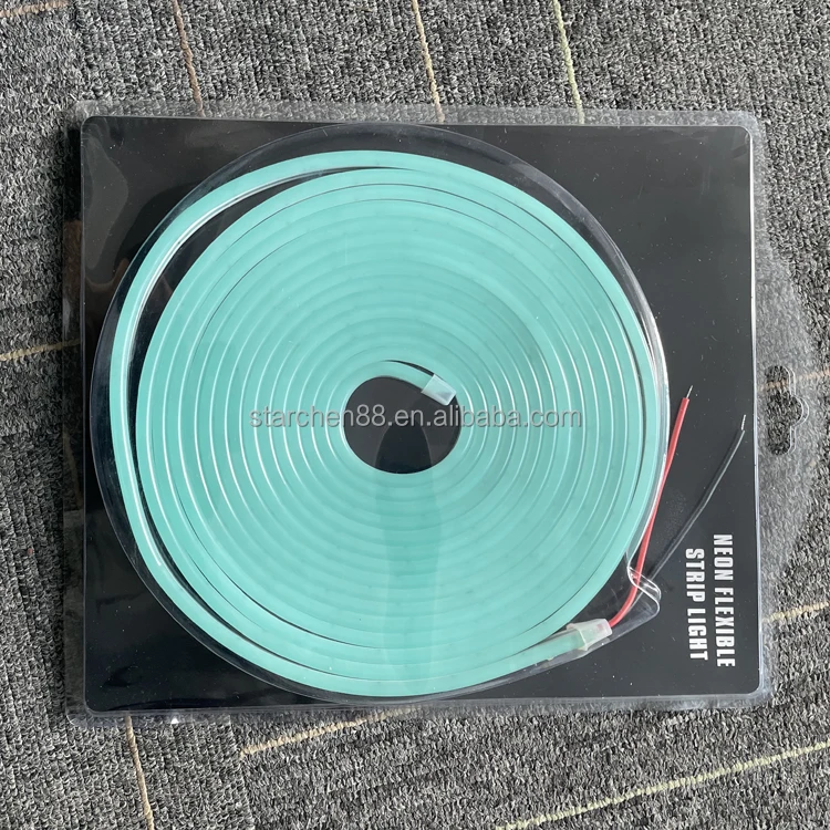 Waterproof IP67 Bar LED Rope Light 5m/Roll Decorative Neon Flex Neon Light in Blue Green DC12V 2835 6*12mm for Garden Signage