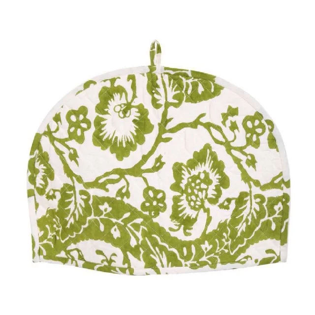 Home Textile Custom Printed 100% Cotton Round Decoration New Design Fabric Tea Cozy Teapot Cover Stylish Tea Accessory Sustained