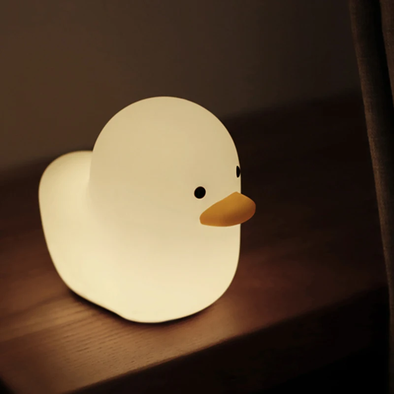 Wholesale Small Duck Led Night Sleeping Lamp Rechargeable USB Table Lamp Home Bedroom Decors
