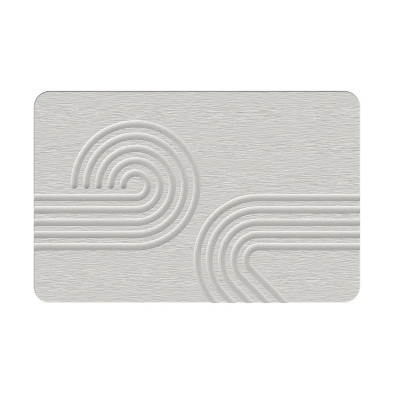 The Bath Mat Of The Future Magical Stone Slab Non-Slip Super Absorbent Diatomaceous Earth Shower Mat Factory Price