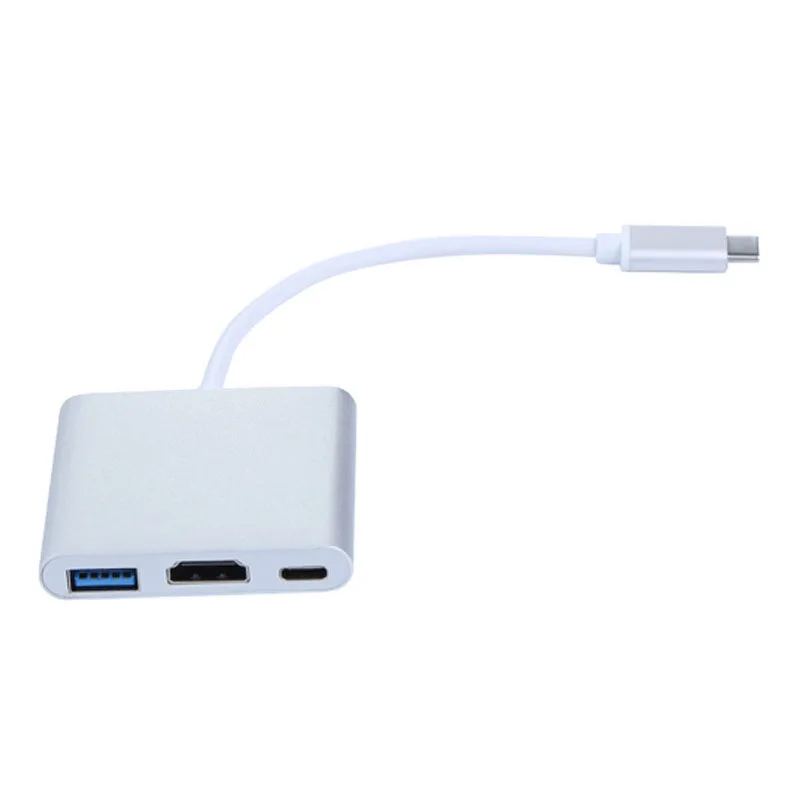 Type C Hub to 4K HDTV USB C 3.0 Dock Adapter for Macbook iPad Surface HP ENVY 15 Samsung S21 Dex Xiaomi 10 TV PS5