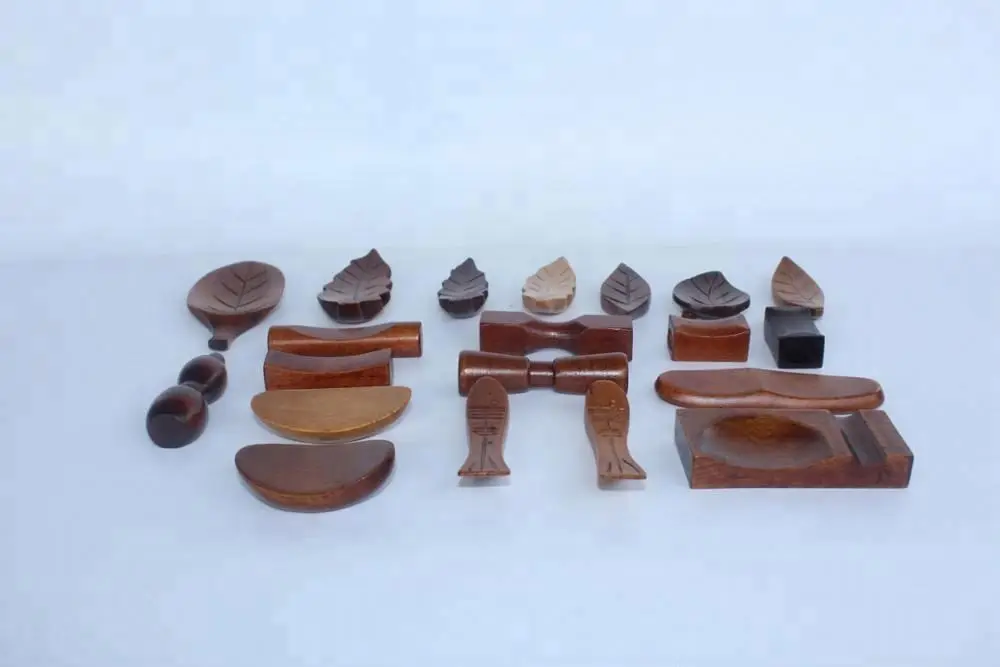 Wooden Chopsticks Holder Leaf Shape Forks Rest Knife Stand Frame Art Craft Dinner Tableware Chopsticks Rack