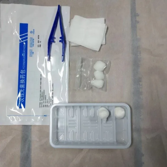 SJ стерильный хирургический набор на заказ базовая всасывающая упаковка стерильные одноразовые перевязочные наборы перевязочный