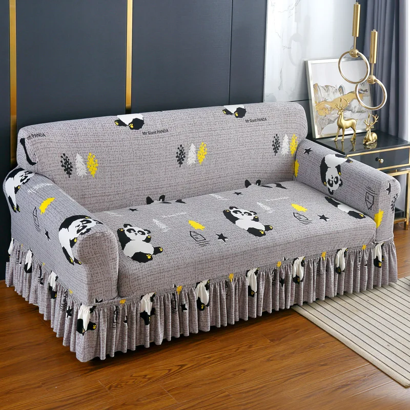 Cheap Universal Elastic Stretch Furniture Protector Slipcover Couch Covers Three-seat Sofa