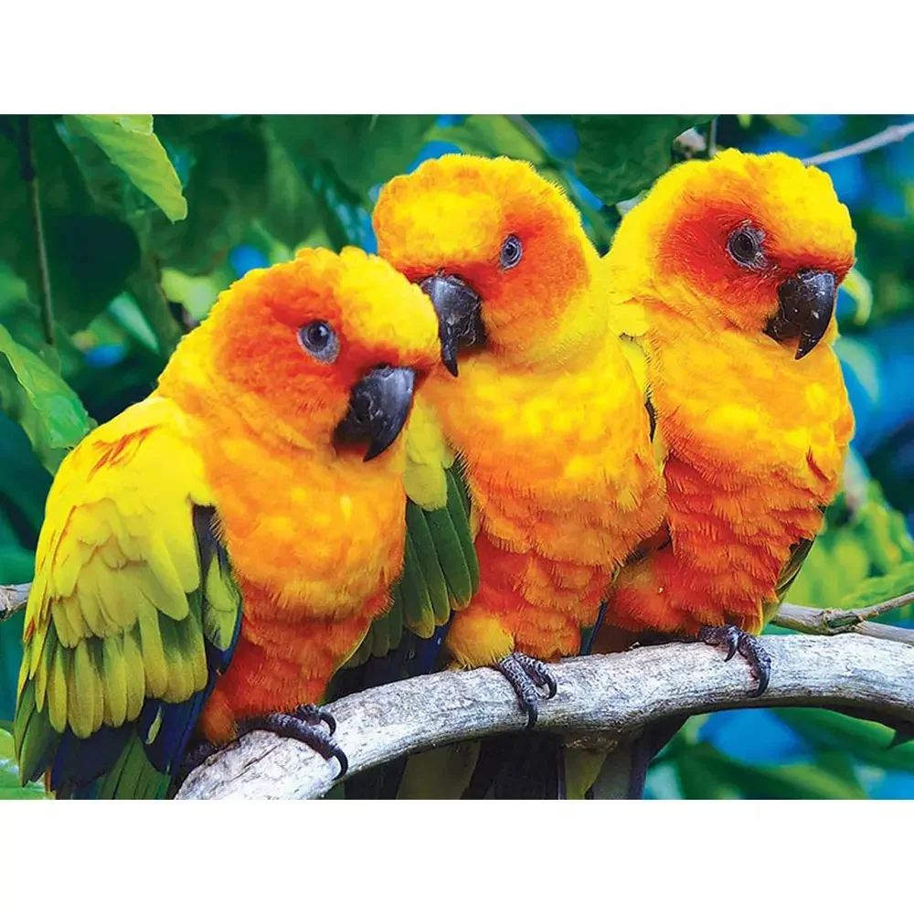 5D Diy Diamond Painting Parrot Animals Cross Stitch Embroidery Mosaic Branches Wall Art Home Art