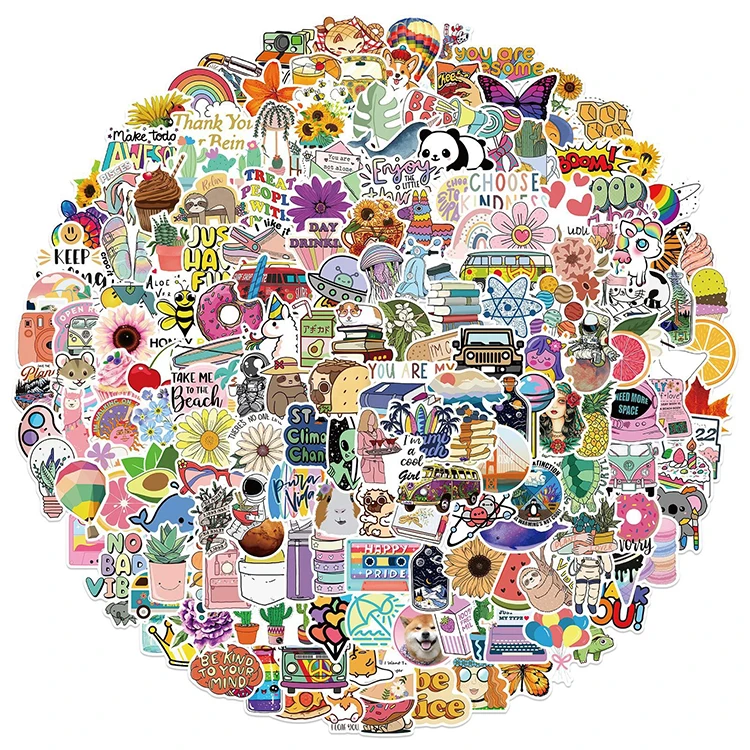 Wholesale Anime Cartoon Wall Windows Stickers Vinyl Sticker Pack Kawaii Decorative Custom 3D Puff Kids Stickers