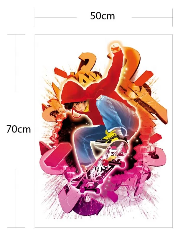 factory custom Dj sticker Home Decoration custom vinyl Waterproof Sticker Removable PVC skateboard wall stickers