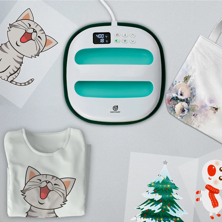 Best sublimation printer portable mini heat press machines small hot stamping heat transfer machine for tshirt printing machine