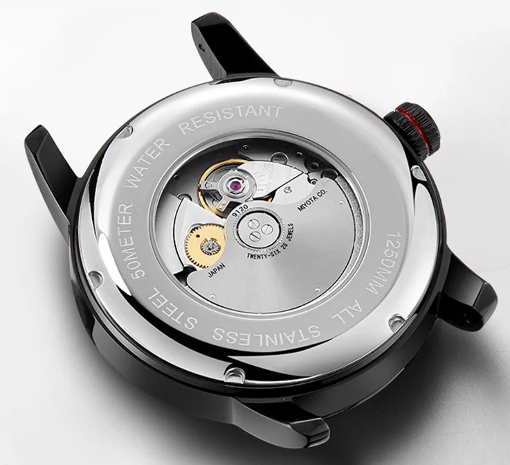 Top grade stainless steel case complete calendar Miyota movement leisure men mechanical wristwatch