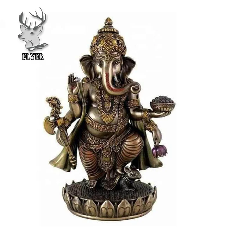 Celebration of Life Lord Ganesha Playing Musical Instruments Hindu Elephant God Deity Figurine Eastern Enlightenment Collectible