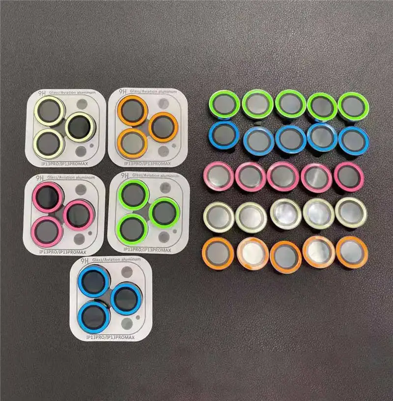 New Design Luminous Camera Lens Tempered Glass Screen Protector For Iphone 11 12 13 14 15 Pro Max