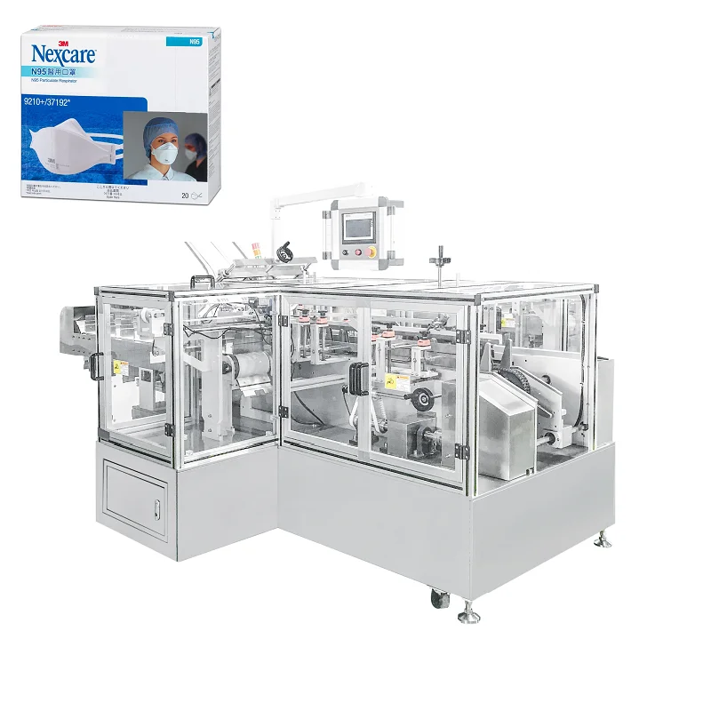 Box Packaging Machine Automatic Medical Supplies Face Mask Bags Test Sets Box Packing Machine