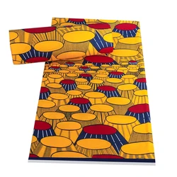 V1207 veritable guaranteed tissus printed real print africa wax ankara waxed cotton fabric