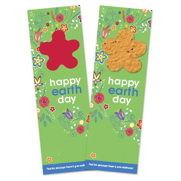 2022 new Eco-friendly 100% handmade  paper plantable Bookmark