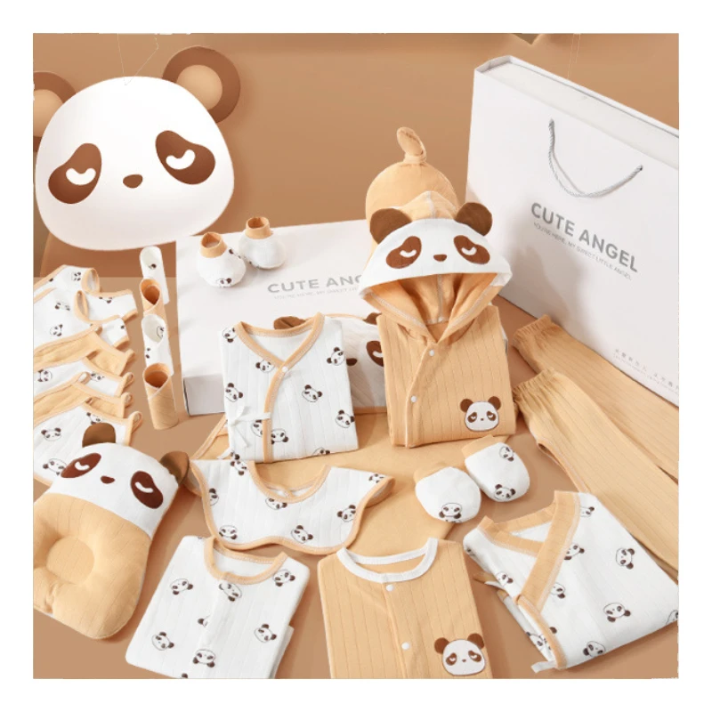 Wholesale 26 pcs Baby Sleepwear Gift Packaging 100% Cotton Baby Shower Gift Pajamas Set High Quality Newborn Clothes Baby Gift