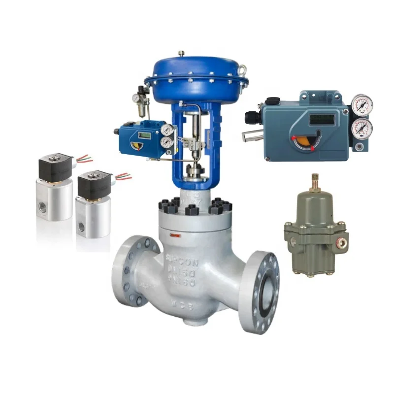 Stock supplier fisher 67C series regulators asco solenoid valve and foxboro SRD991 digital smart valve positioner