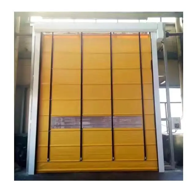 Best New Products Of 2024 High Speed Door Induction Roller Shutter High Speed Wind Resistant PVC Stacking Door
