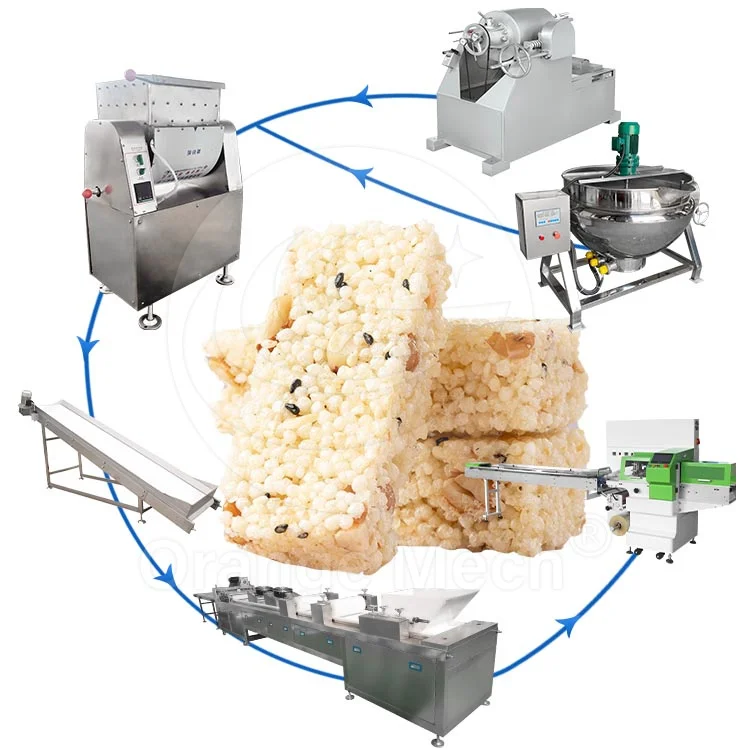 Automatic Heat Preservation  High Temperature Resistant Sesame Candy Peanut Candy Crispy Rice Candy Mixer Making  Machine