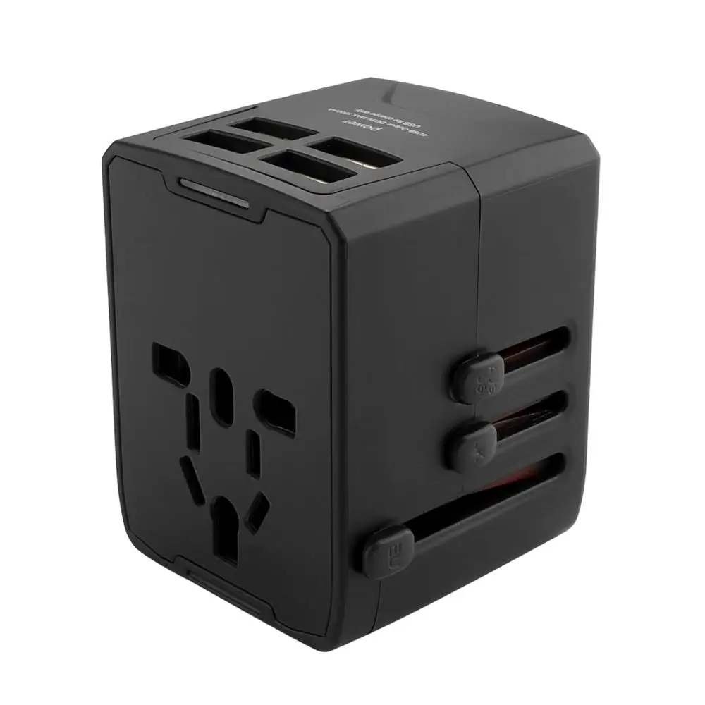 2019 Newest BS8546 UK USA AUS EU plug and 4 port usb fast travel power adapter