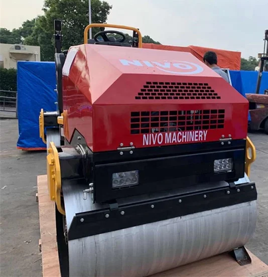 NIVO road roller 1Ton 2Ton 3Ton Diesel Gasoline Hydraulic Vibrating Tandem Asphalt paver Compactor used as road roller or parts