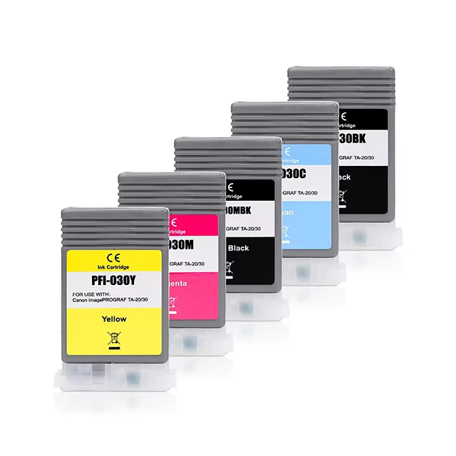For canon pfi030 pfi 8030 ink cartridge compatible for canon imagePROGRAF TA-20 TA-30 pfi030
