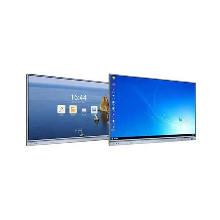 Display Panel 75 with OPS 4K 60Hz 3840 2160 Android 8.0 smart board touchscreen whiteboard interactive display