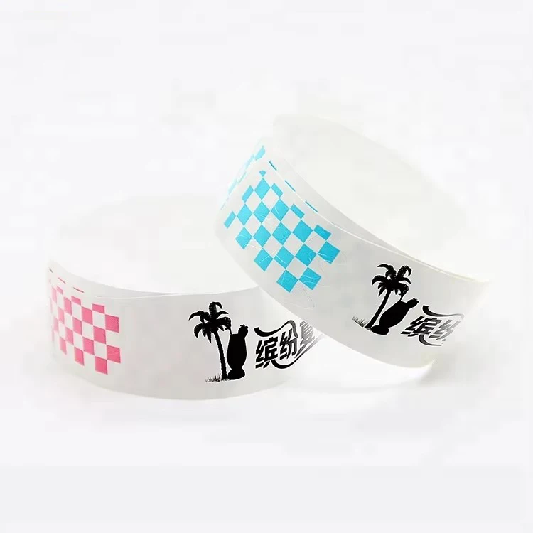 Wholesale Adjustable Waterproof Direct Thermal Paper ID Wristbands for Indoor Playground