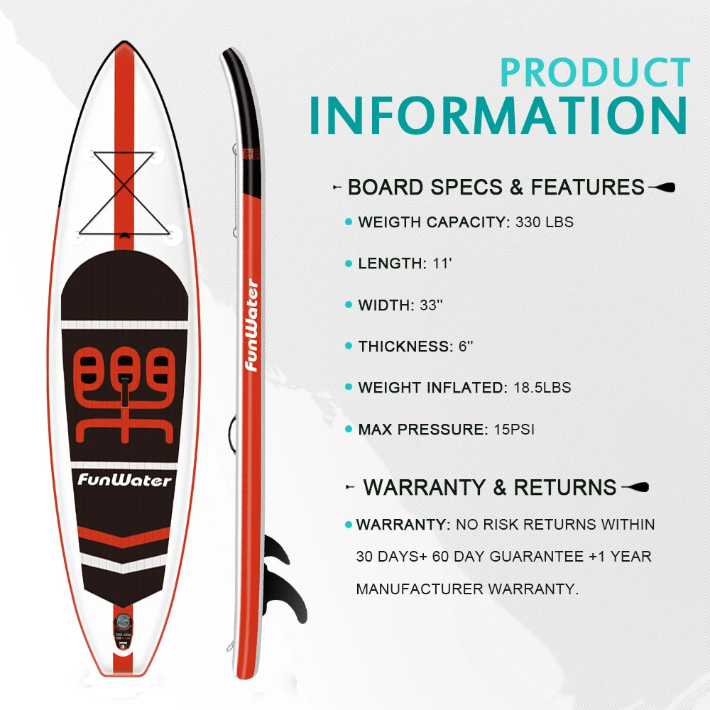  FUNWATER Drop Shipping Wholesale water Inflatable SUP Stand Up Paddle Board sup standup paddleboard sub boards surfing