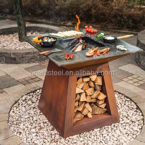 cotoen steel  barbecue stove charcoal barbecue stove mini camping fire pit grill