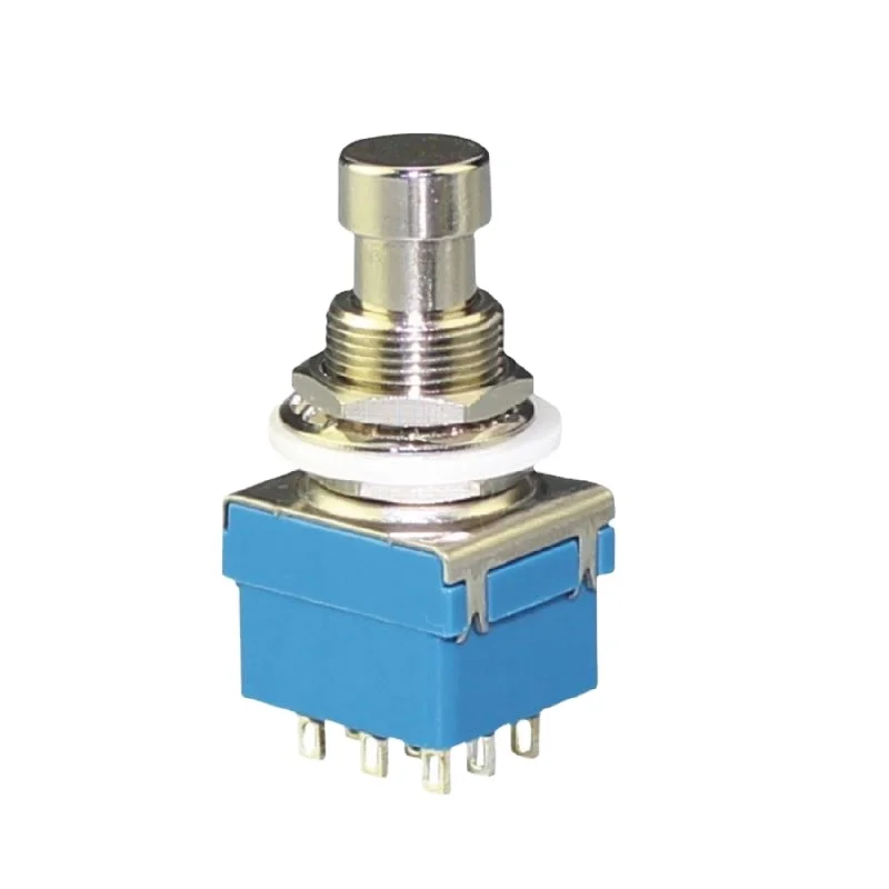 3PDT фиксации Позолоченные кнопочный ножной педали переключатель