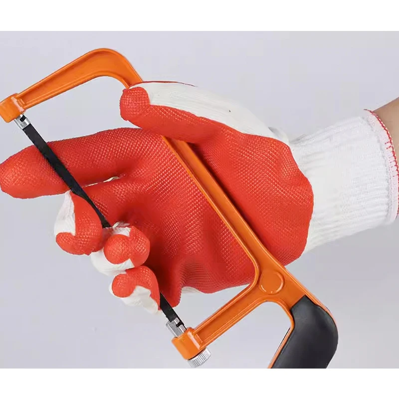 New Style Heavy Rubber Glove Poly-Cotton Liner Heavy Rubber Glove Latex Gloves