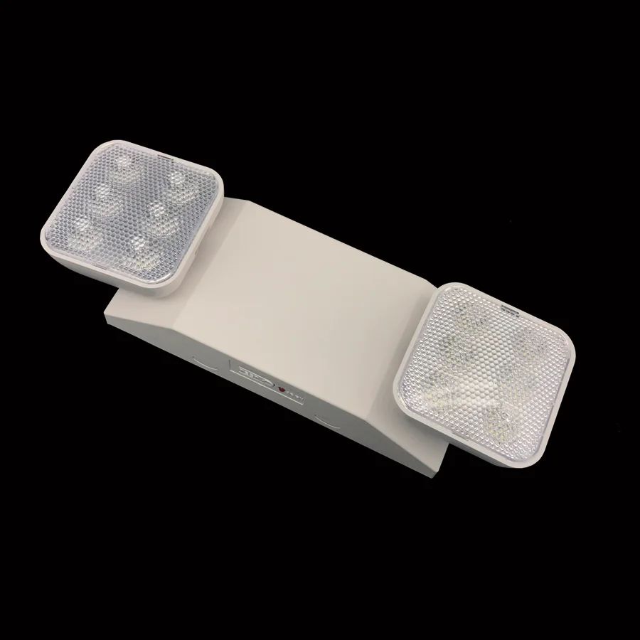  White Led Emergency Twin Spot Light 2.4W high Brightness Exit Wall Mounted UL &