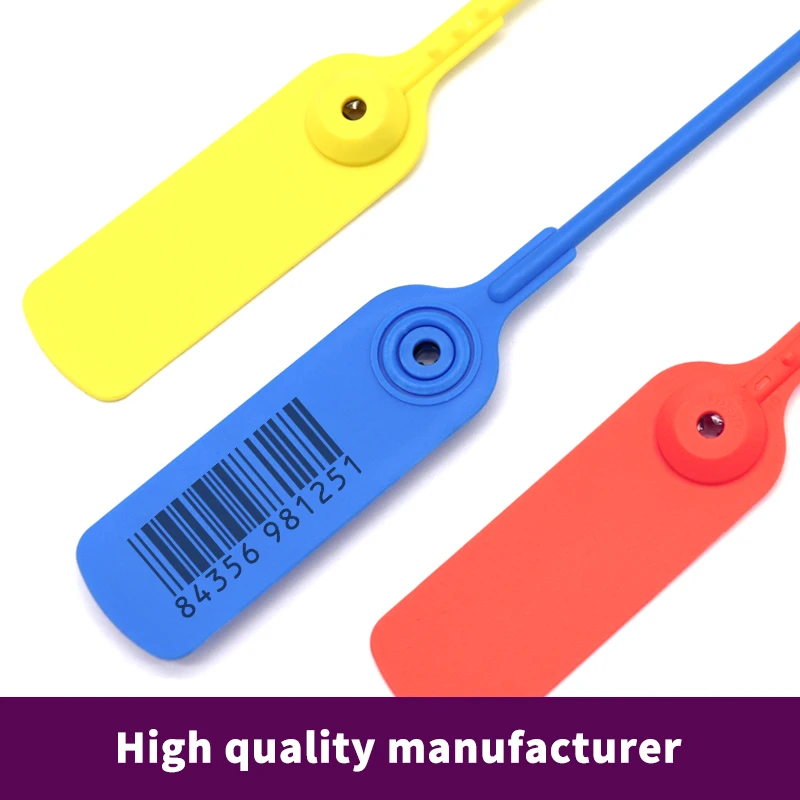 OYPS104 Hot Selling Pull Tight Plastic Wire Seal Security Plastic Strap Seal with Laser Printing