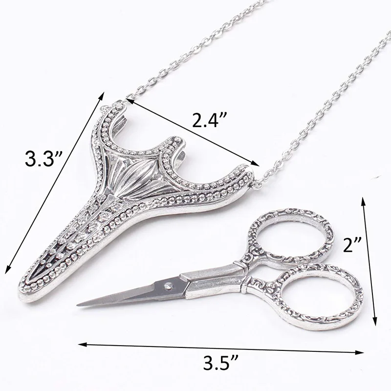 Антикварные ножницы для резки из нержавеющей стали с оболочкой для вышивки