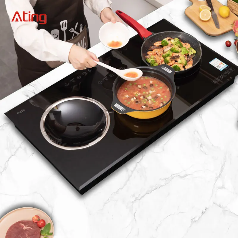 A China High quality manufacturer electrical 3 burner ceramic cook stove infrared cook hob induction cooker