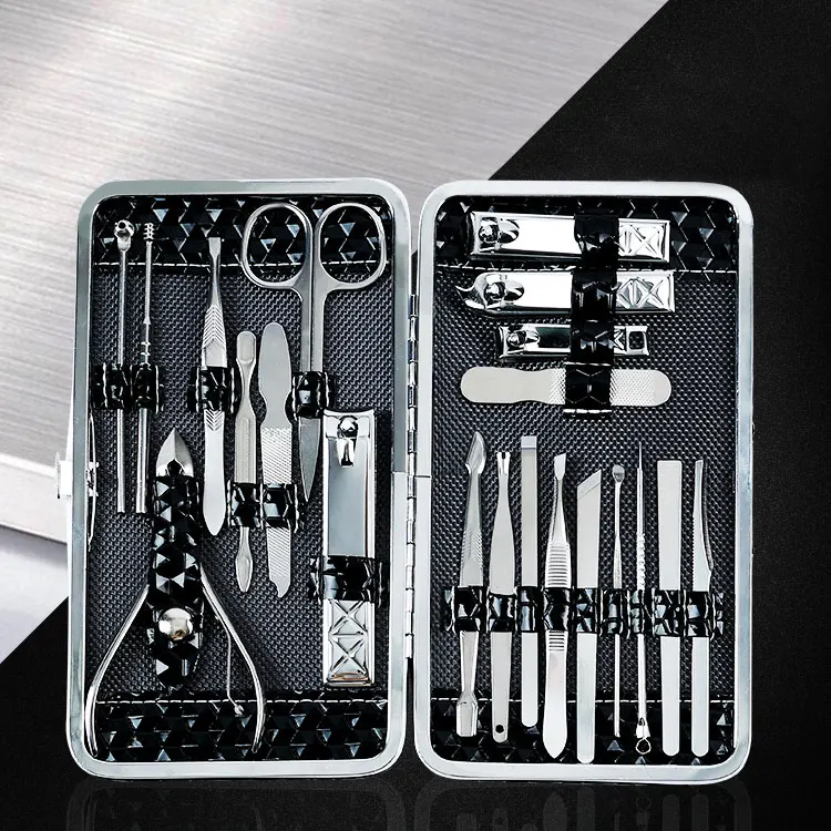 High Quality Set De Manicure Pedicure Nails Tool Cutter Clipper Care Art Kits Tools & Custom Logo Nail Kit Professional