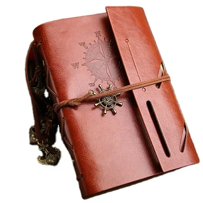 2021 производитель продает новый простой ретро спиральный дневник из искусственной кожи записная книжка для путешествий дневник