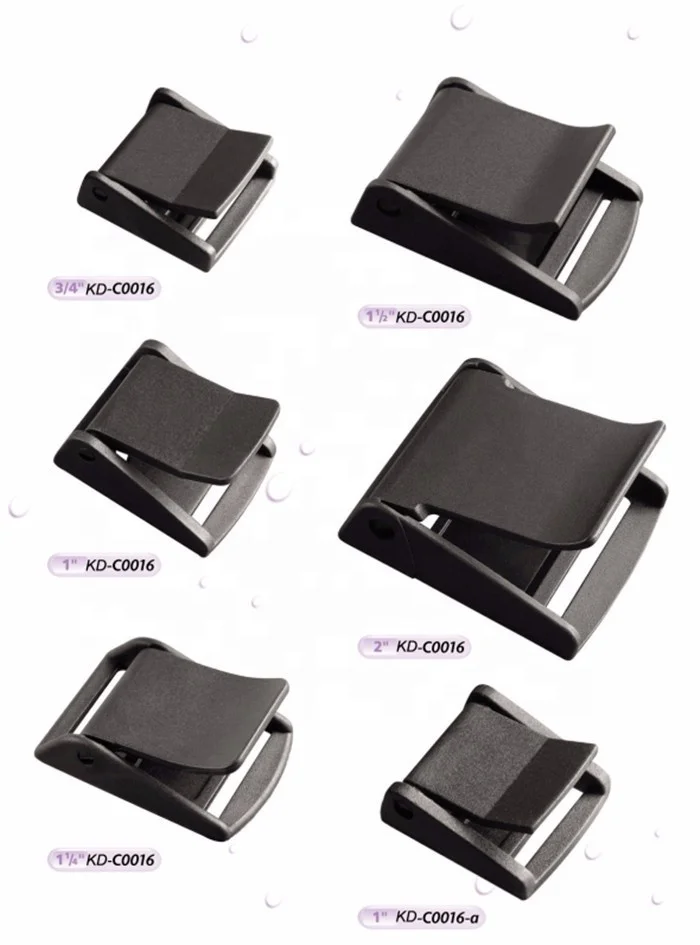 Wholesale Adjustable Black Webbing Strap Plastic Cam Buckle