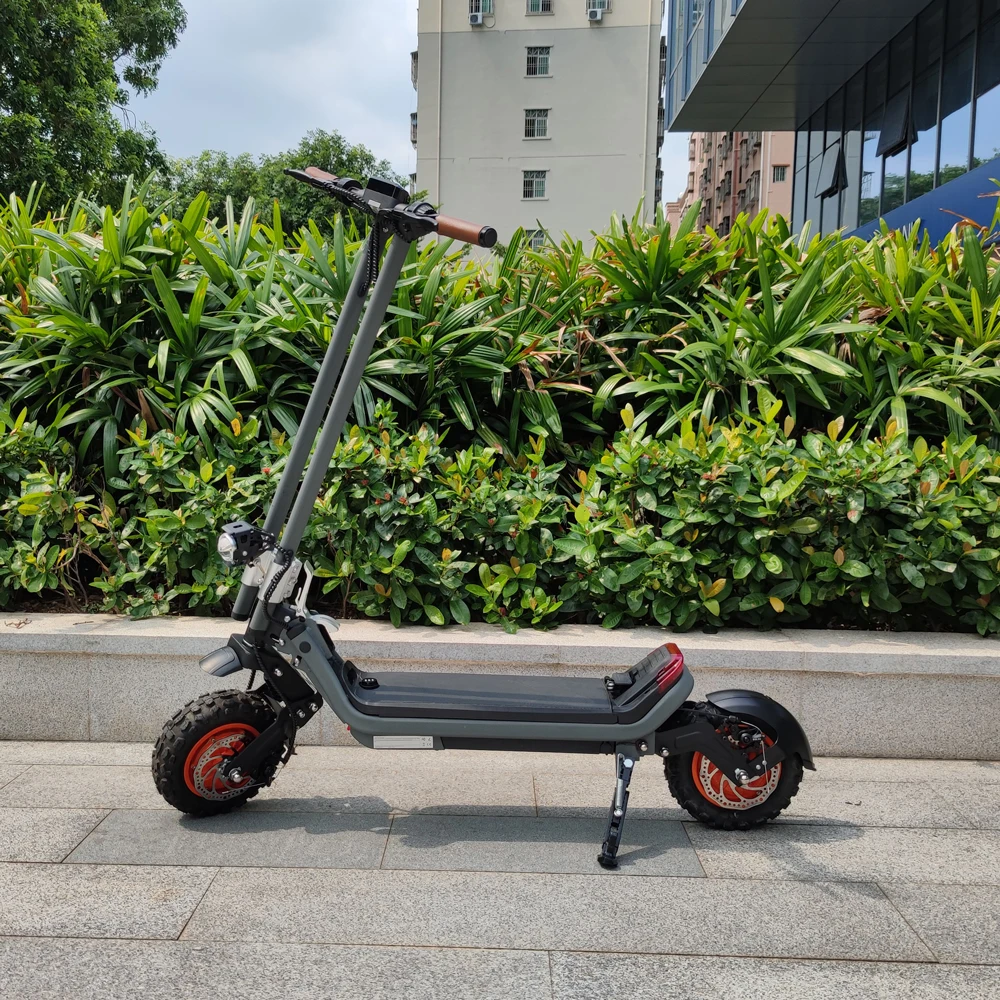 Regeneration Off Road Double Motor Folding Scooter Electric Mobility Wide Fat Tire Electric Scooter For Men