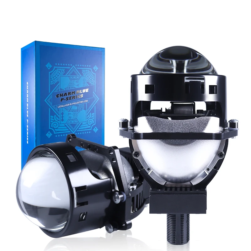 Carolyn W40 3 Inch Car Projector Head Lights Dual Led 60watt Bi Led Laser Projector Lens