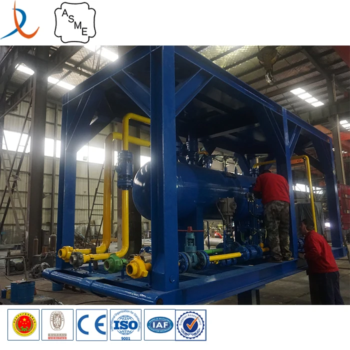 Horizontal oilfield three phase testing separator oil gas water measuring separator