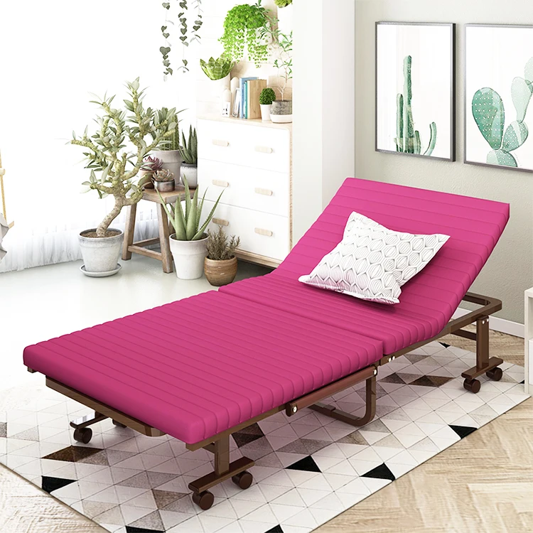
Single steel bed extra guest foldable 