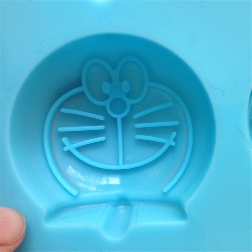 Custom Home Decorative DIY Crystal Dripping Cute Doraemon Bake Epoxy Silicone Resin Mold